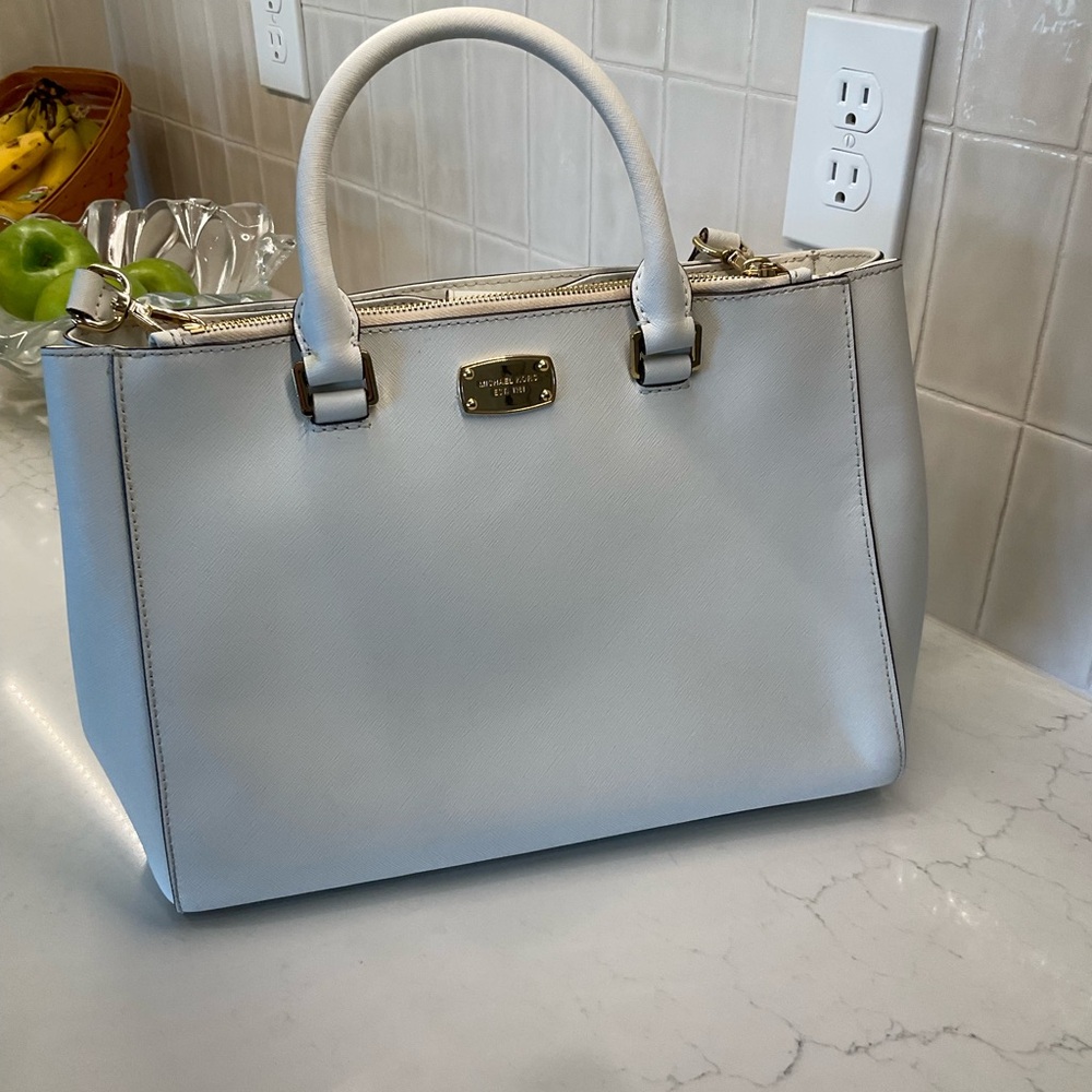 Michael Kors Collection White Satchel